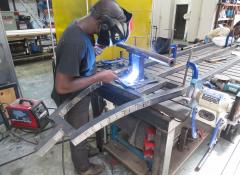 Welding facilities, we have four welding machines in our metal workshop