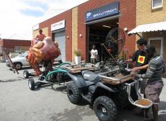Giant Headless chicken running, Special Effects rigs and Fabrication Cape Town