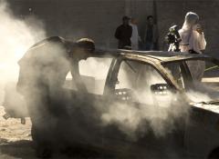 Smoking car wreck, Smoke effects, SFX Cape Town