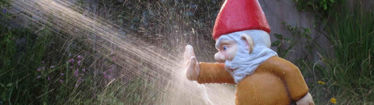 Fabricated IKEA gnome fights water, Fabrication and Special Effects, Cape Town